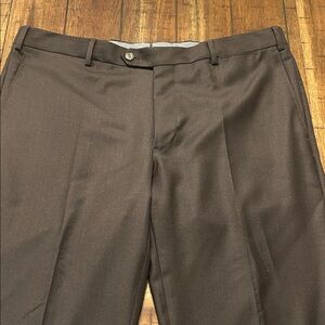 J. Hilburn 100% Wool Men's Brown Dress Pants